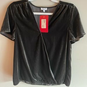 Splendid (Evereve) short sleeve velvet top